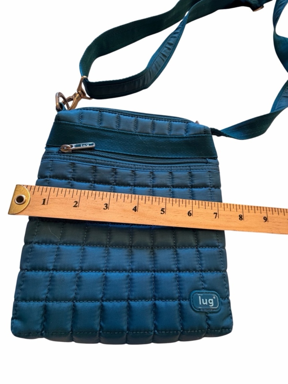 lug Quilted Crossbody Bag in Teal Blue-Great Condition - Picture 3 of 12